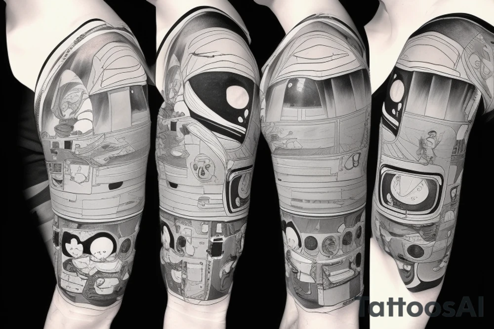 Astronaut in a spacesuit. tattoo idea