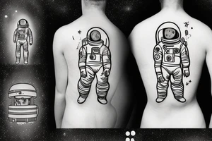 Astronaut in a spacesuit. tattoo idea