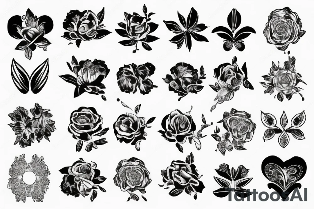 Blumenstrauß tattoo idea
