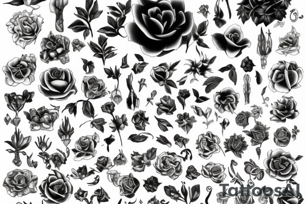 Blumenstrauß tattoo idea
