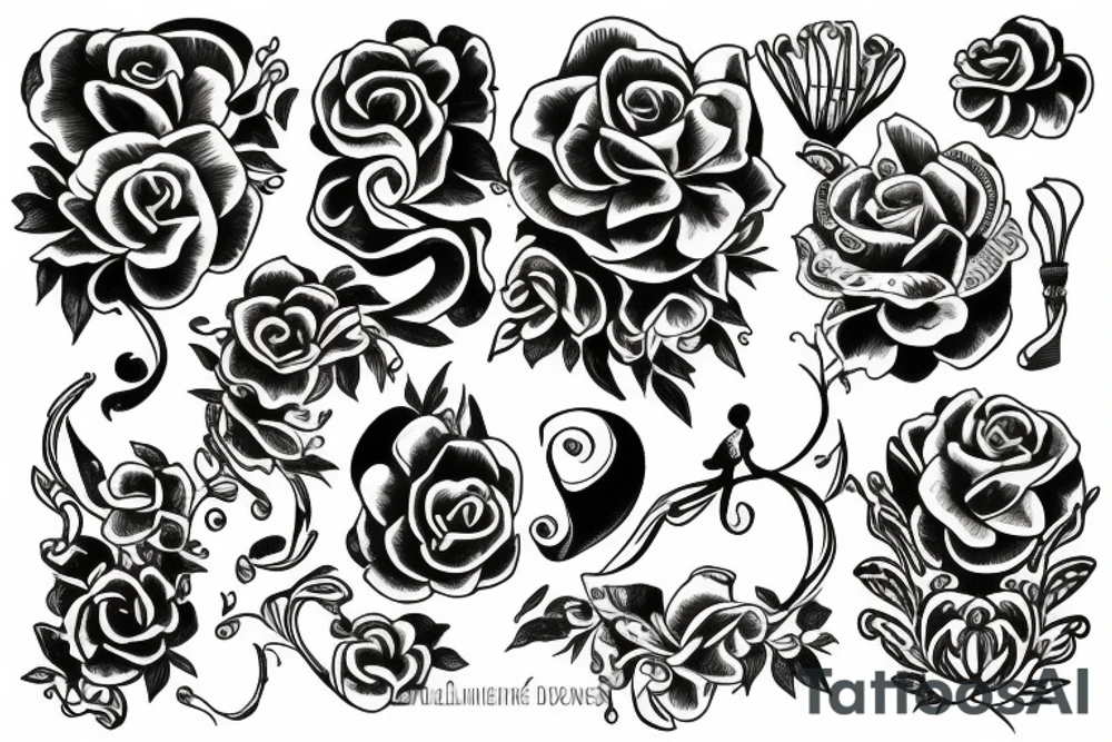 Blumenstrauß tattoo idea