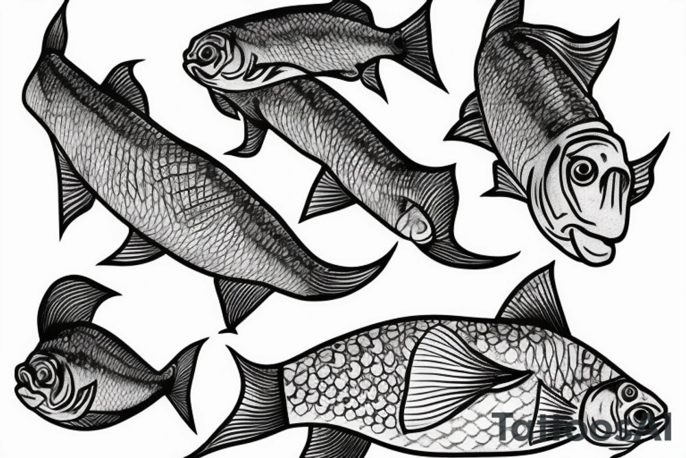 Gold fish tattoo idea