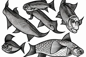 Gold fish tattoo idea