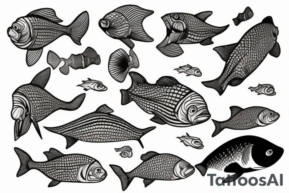 Gold fish tattoo idea