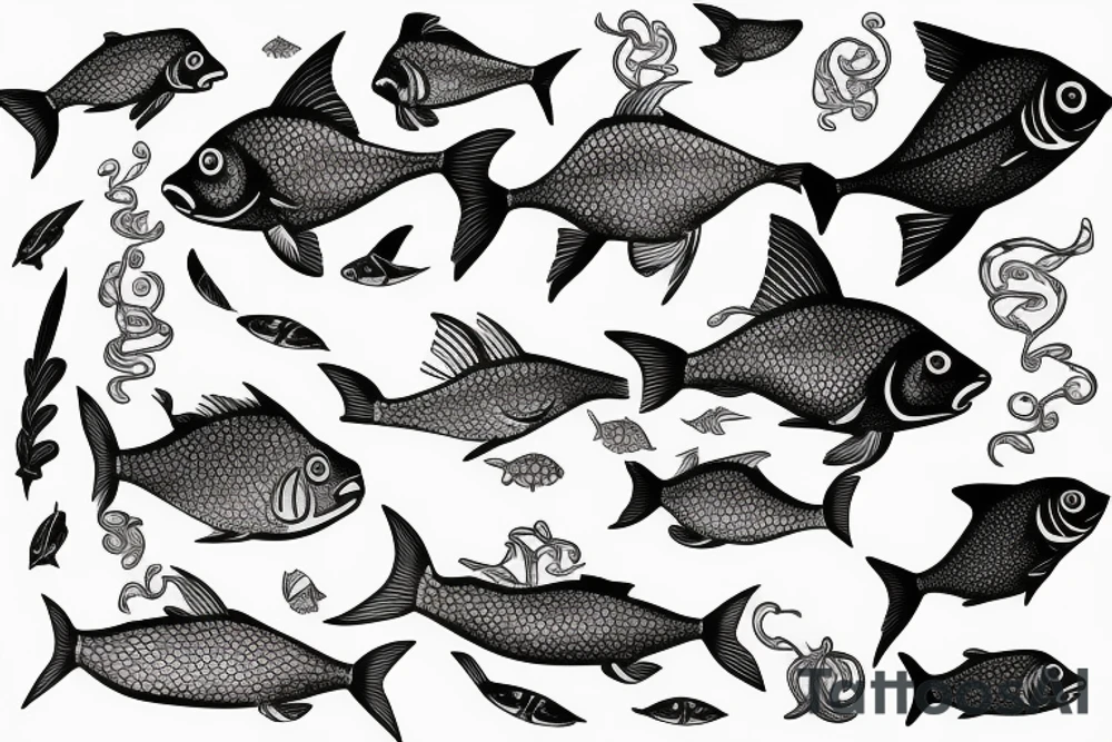 Gold fish tattoo idea
