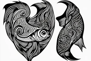 Gold fish tattoo idea