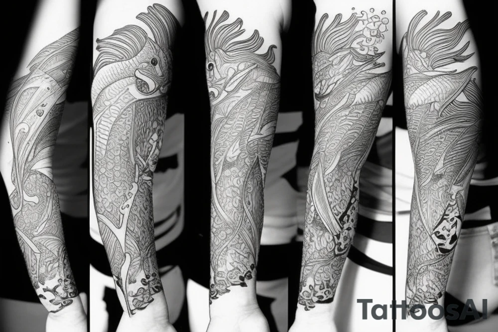 Gold fish tattoo idea
