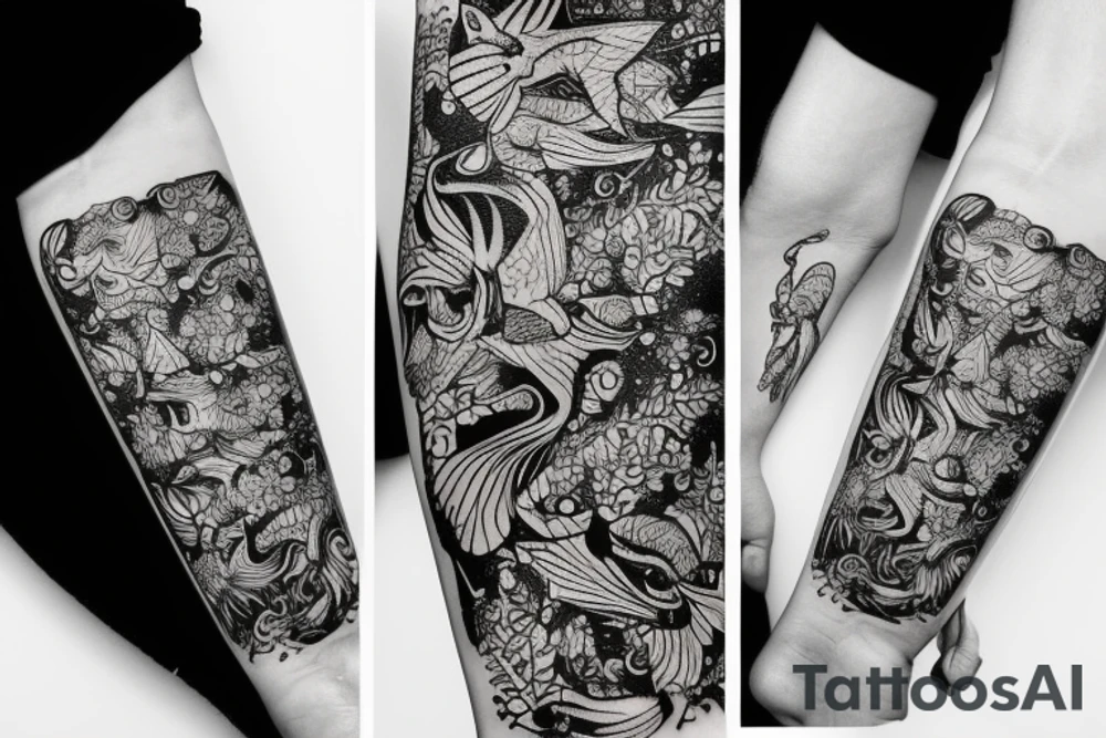 Gold fish tattoo idea