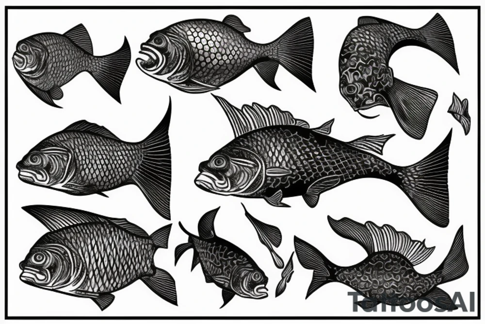 Gold fish tattoo idea