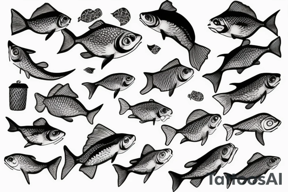 Gold fish tattoo idea