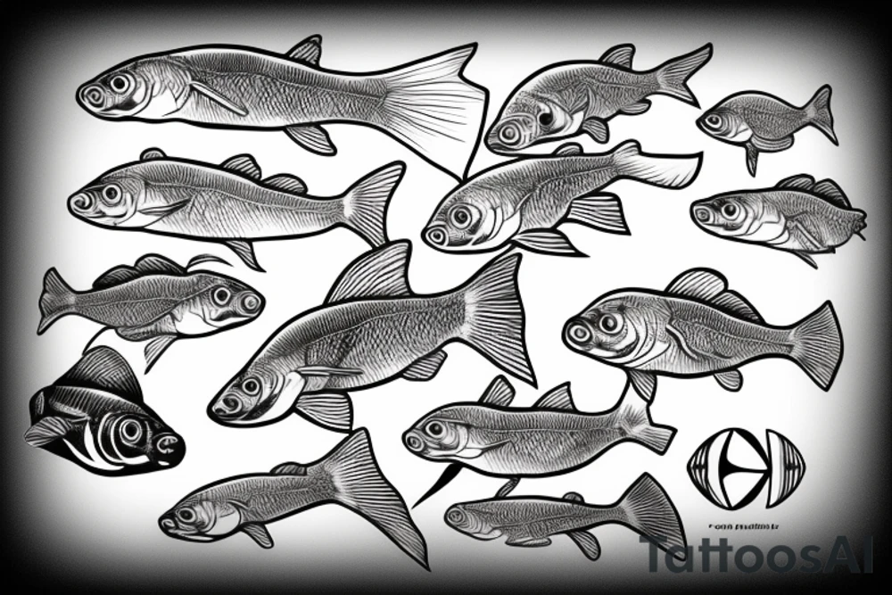 Gold fish tattoo idea