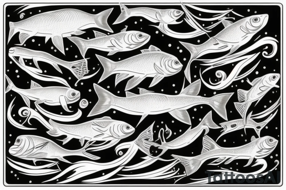 Gold fish tattoo idea