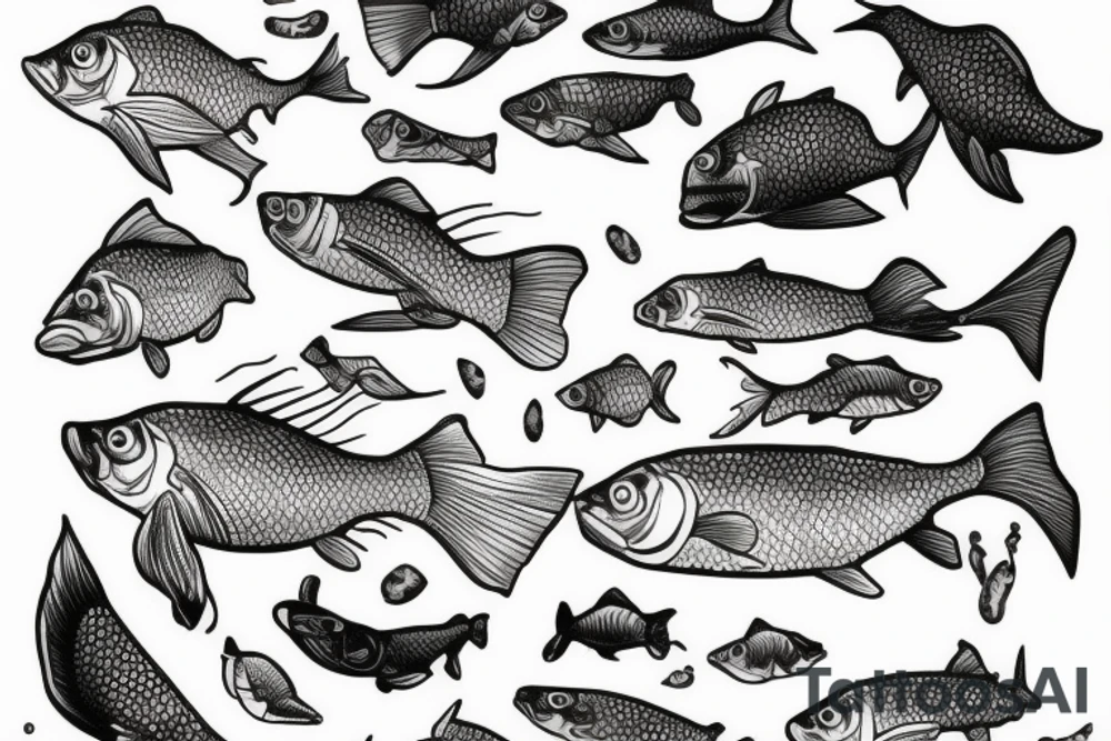 Gold fish tattoo idea