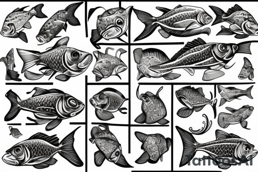 Gold fish tattoo idea