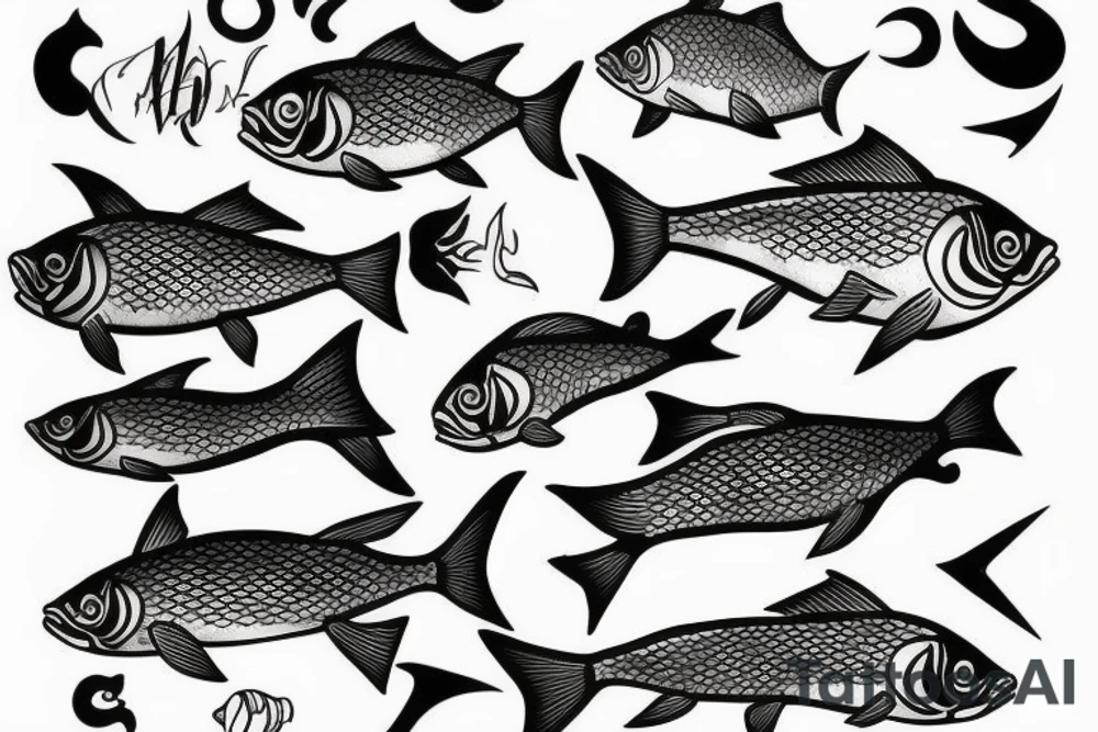 Gold fish tattoo idea