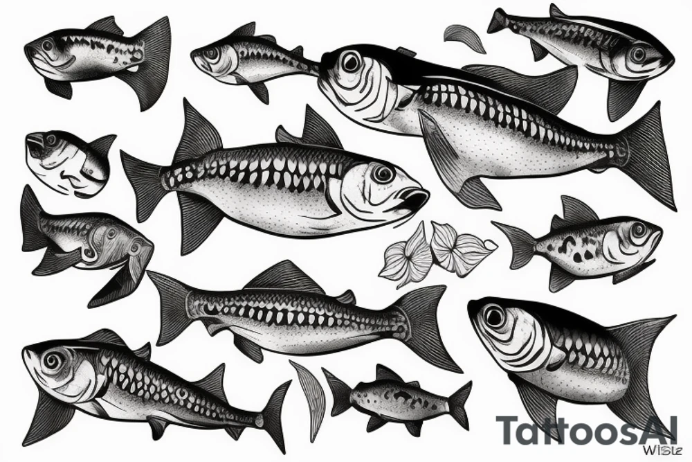 Gold fish tattoo idea