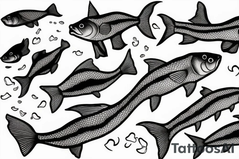 Gold fish tattoo idea