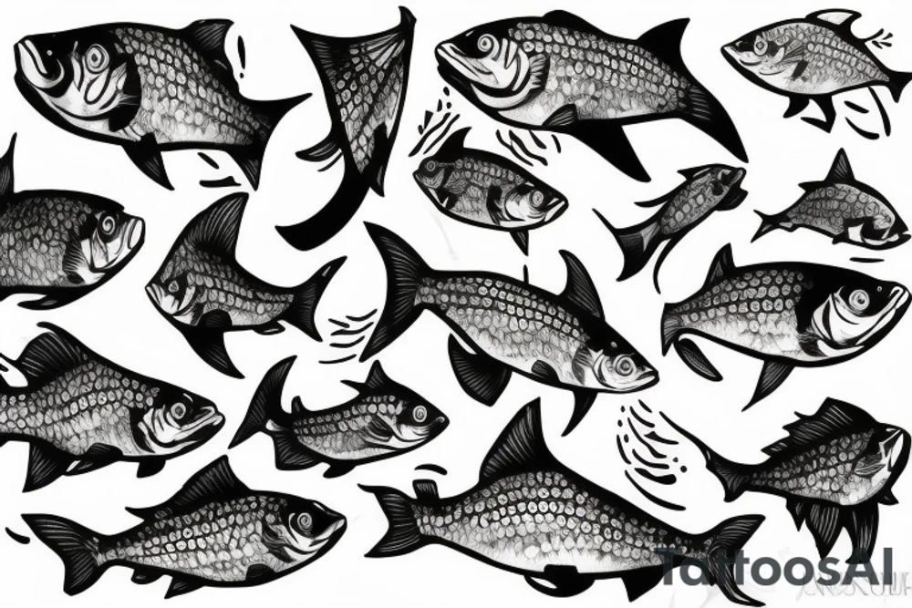 Gold fish tattoo idea
