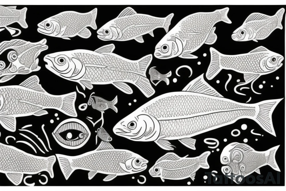 Gold fish tattoo idea