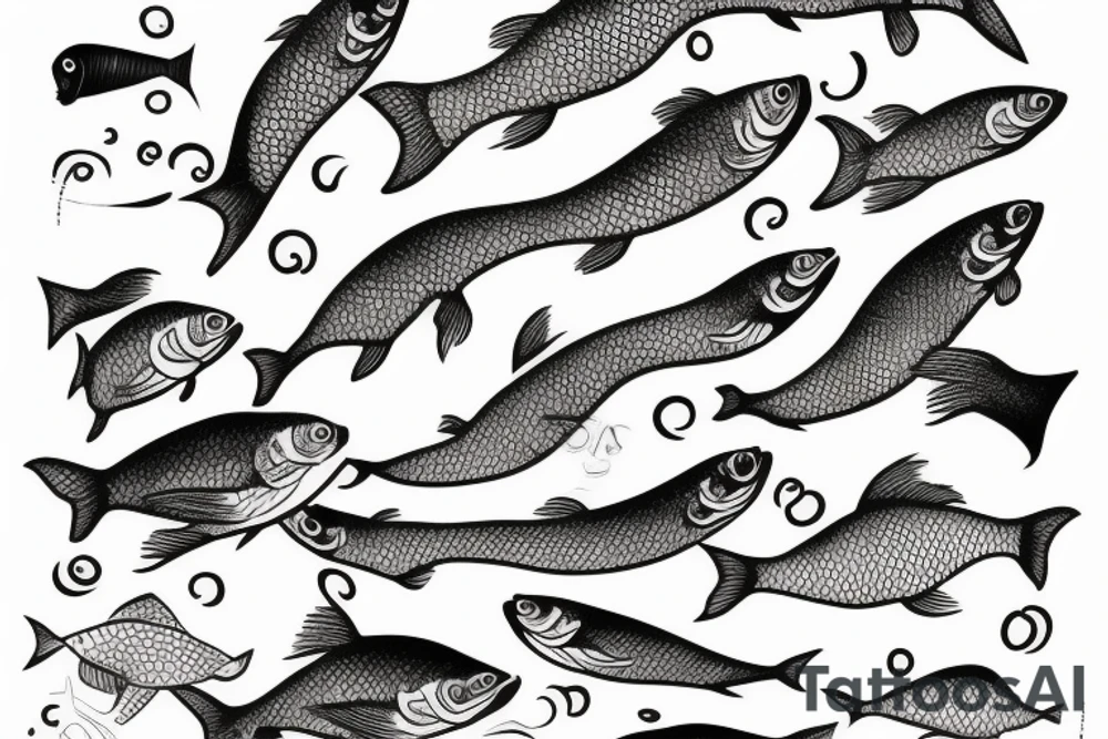 Gold fish tattoo idea