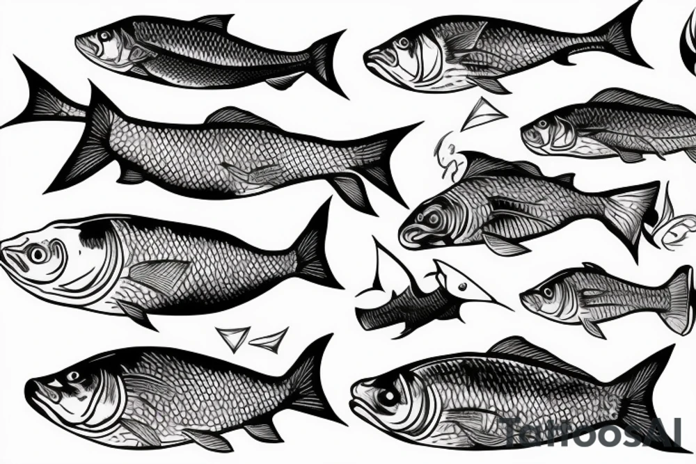 Gold fish tattoo idea