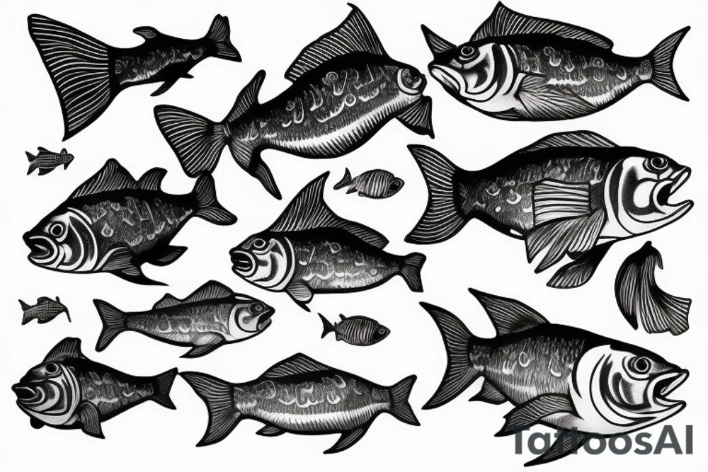 Gold fish tattoo idea