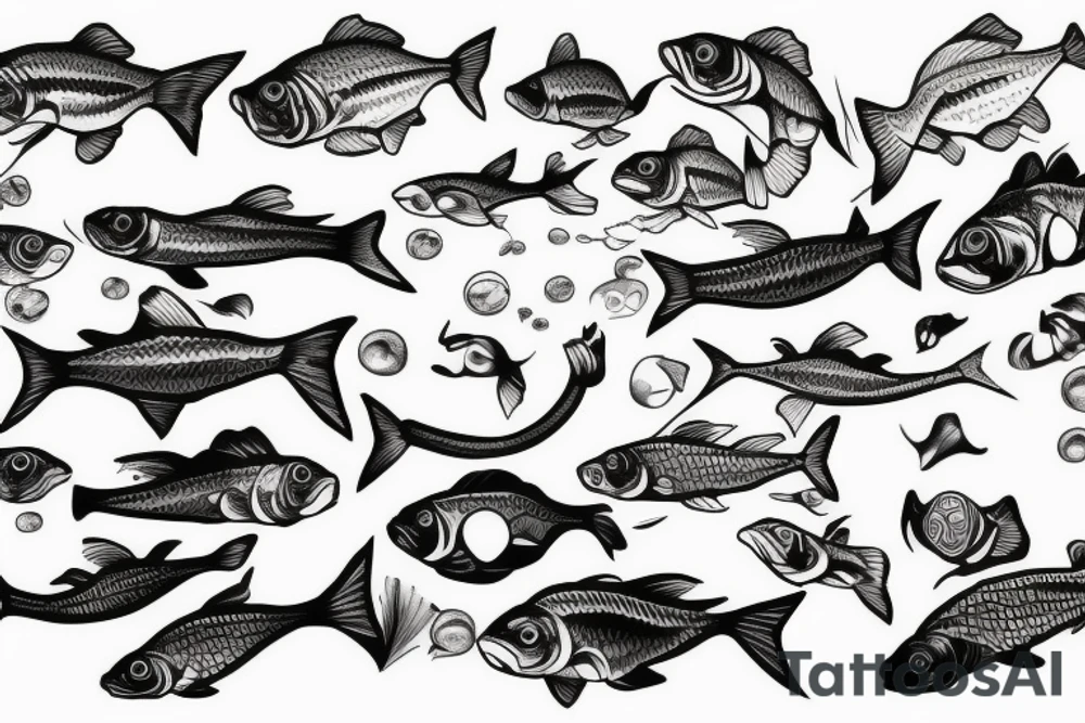 Gold fish tattoo idea