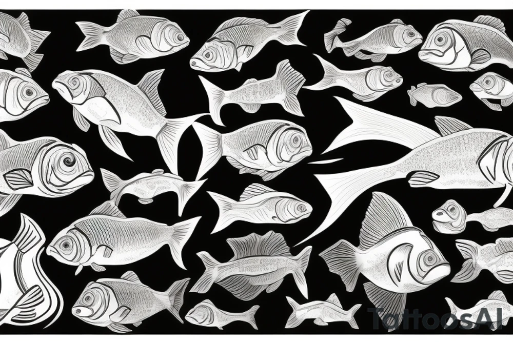 Gold fish tattoo idea