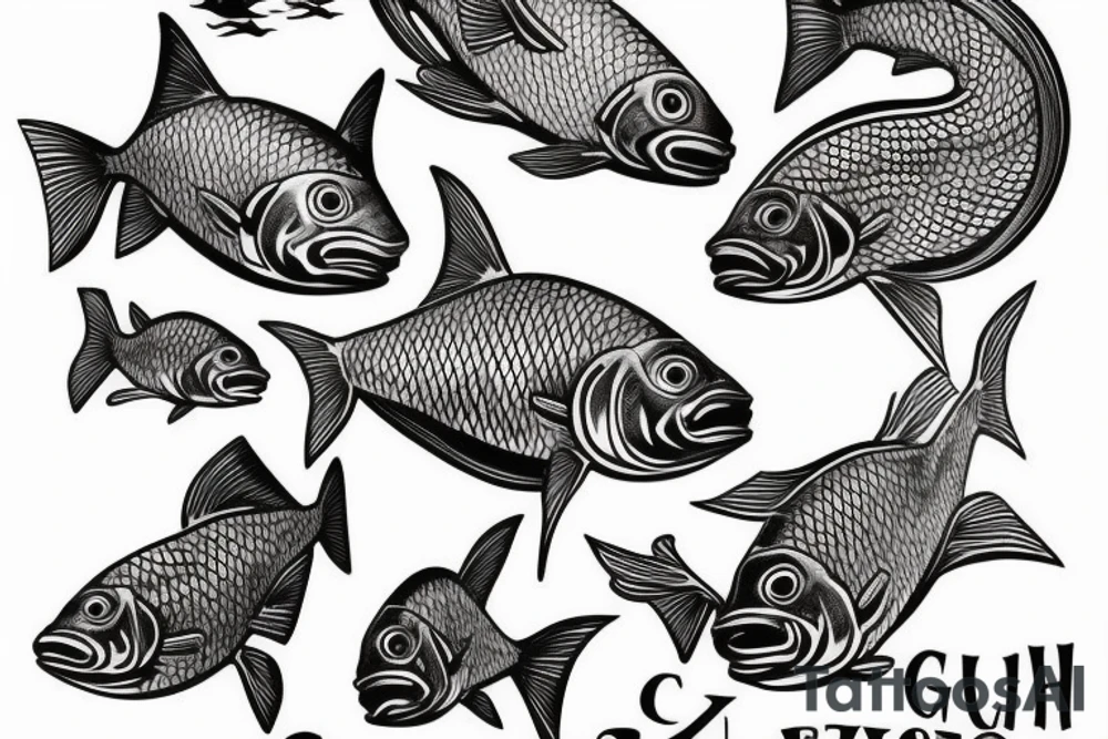 Gold fish tattoo idea
