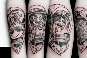Wine travel friendship love adventure laughter tattoo idea