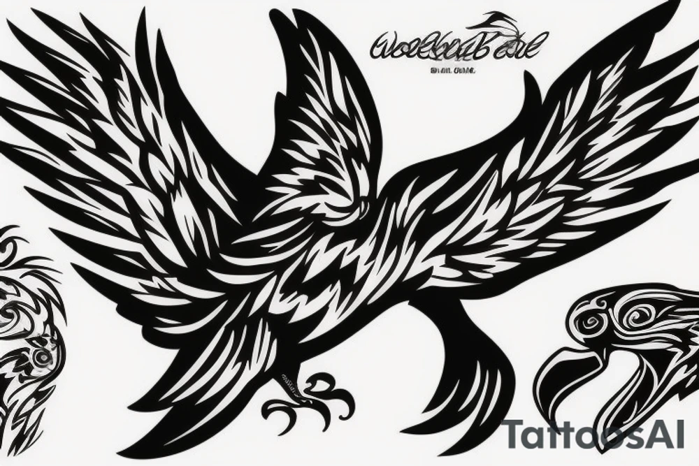 Wedge tailed eagle tattoo idea