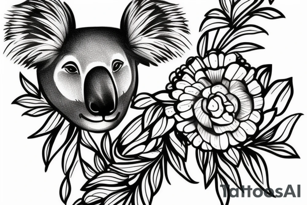 Koala tattoo idea