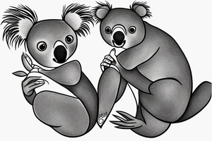 Koala tattoo idea