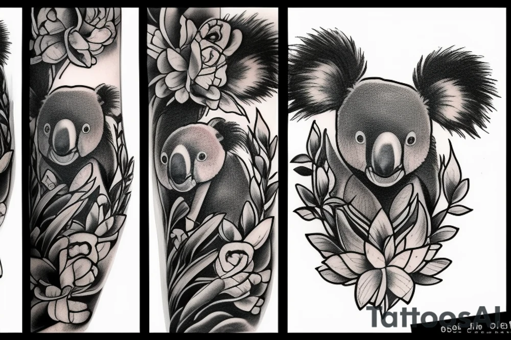 Koala tattoo idea