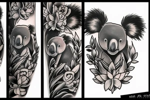 Koala tattoo idea