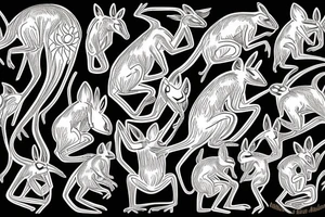 Kangaroo tattoo idea