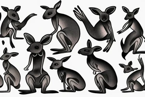 Kangaroo tattoo idea
