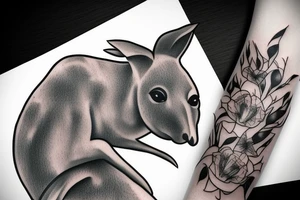Kangaroo tattoo idea