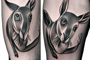 Kangaroo gangster tattoo idea