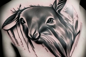 Kangaroo gangster tattoo idea