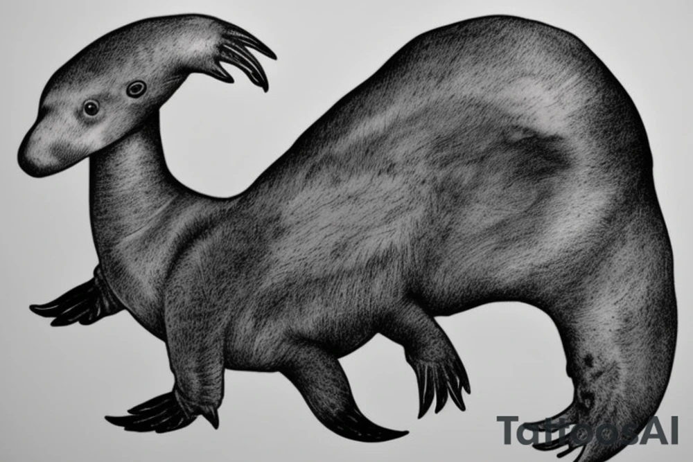 Australian Platypus tattoo idea