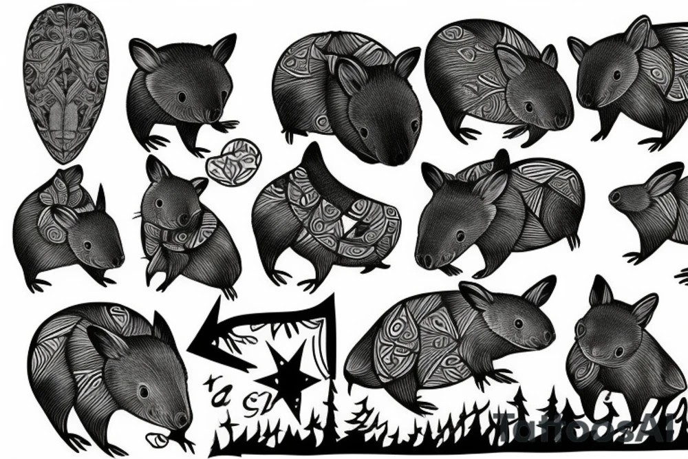 Wombat tattoo idea