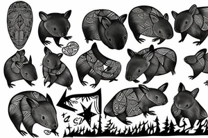Wombat tattoo idea