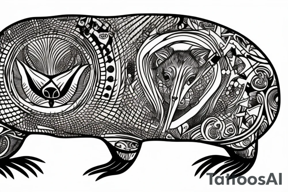 Wombat tattoo idea