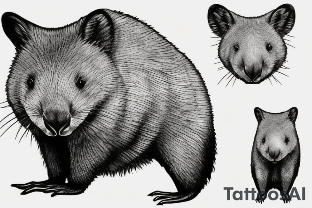 Wombat tattoo idea