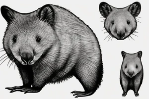 Wombat tattoo idea