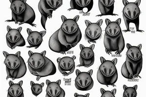 Wombat tattoo idea