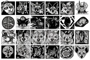 Australian dingo tattoo idea