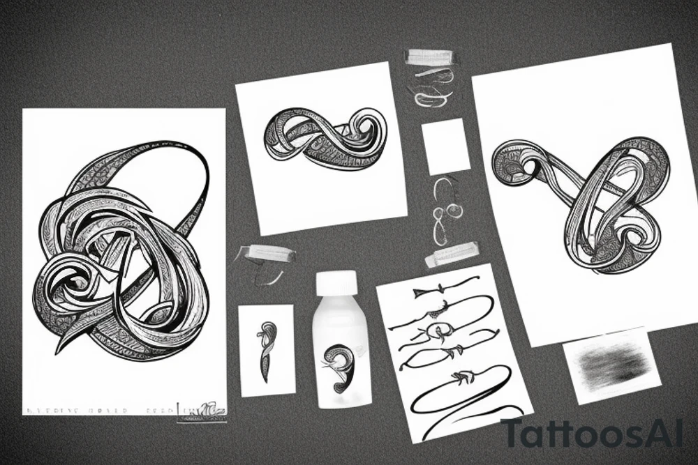 N and infinity tattoo idea