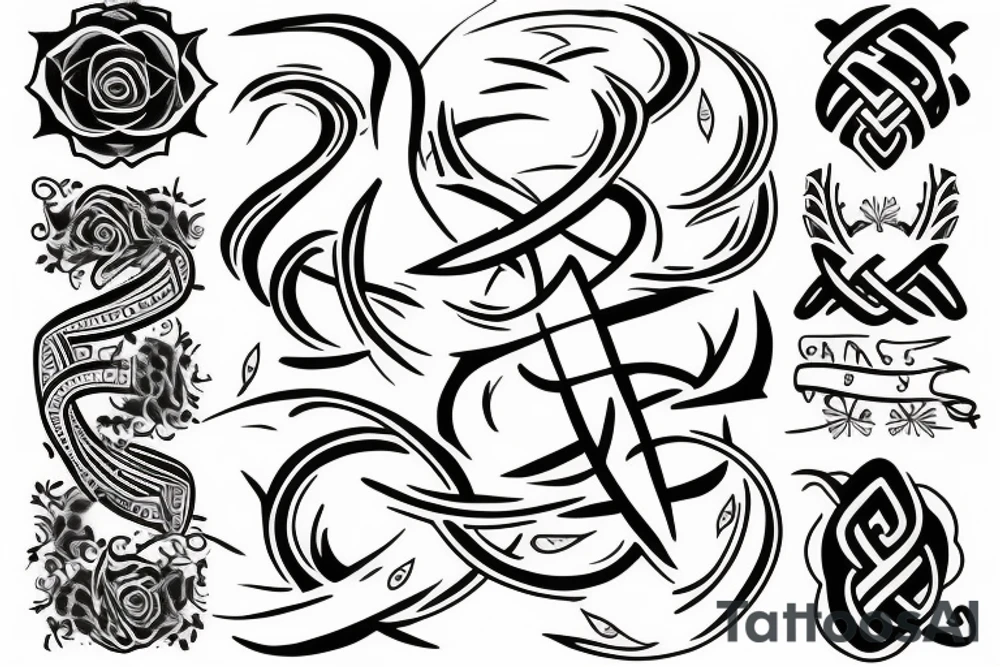 N and infinity tattoo idea